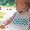 Silicone Bibs Grey Aqua Double-TINY