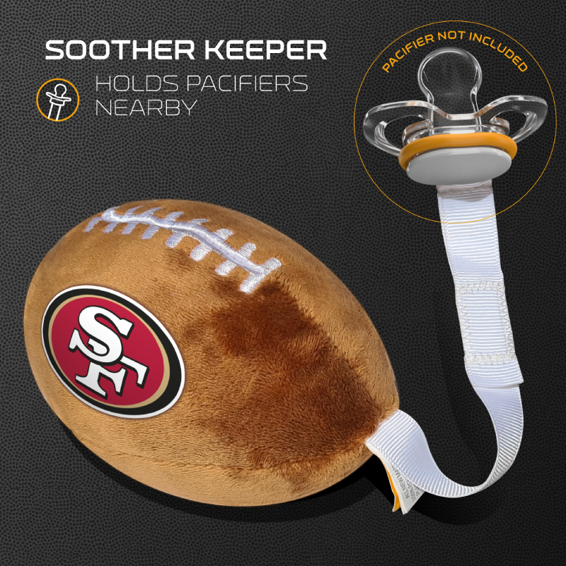 San Francisco 49ers - Plush Football & Newborn Pacifier San Francisco 49ers - Plush Football & Newborn Pacifier